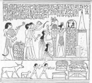 Leopard Egyptian Ceremony Opening the Mouth
