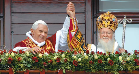 Pope benedict and Bartholomew I