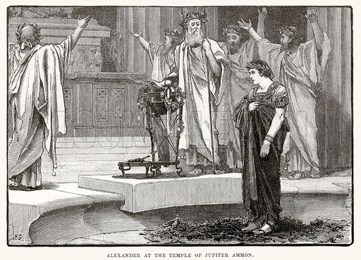 Alexander at the temple of Jupiter Ammon