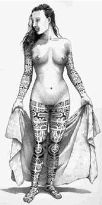 ancient tattoo woman