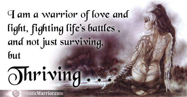 I Am a Warrior of Love and Light warrior girl