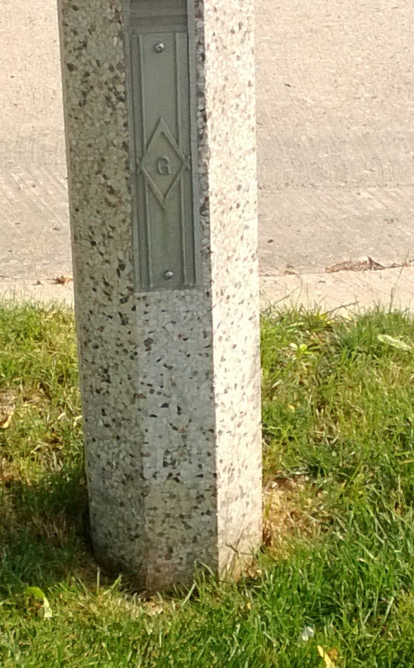 Symbols street light masonic