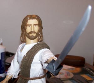 Jesus and sword