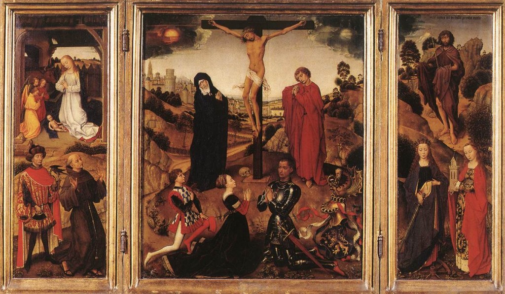 Jesus Crucified Sforza Triptych Rogier van der Weyden
