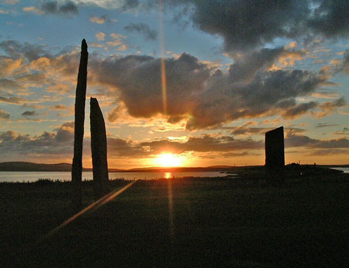 Stone of the Gods – Odin stenness-sunset2