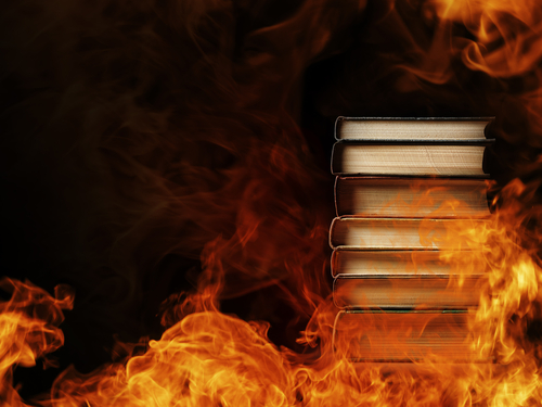 Burning books
