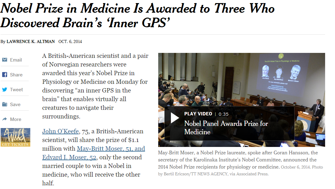 Third eye - Nobel Prize in Medicine Is Awarded