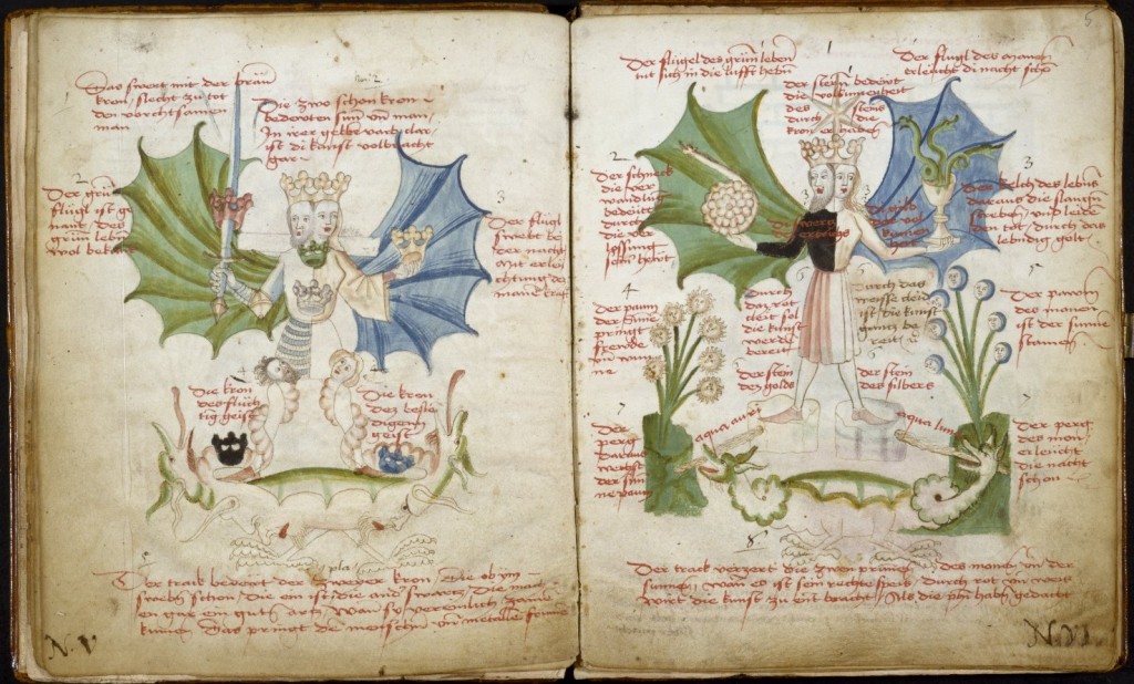 Symbols - Rebi Rebis, Unknown Author - 15th century. From the Rylands Collection, Alchemica