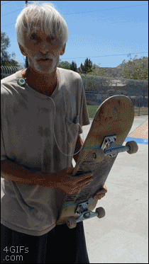 Old man skater