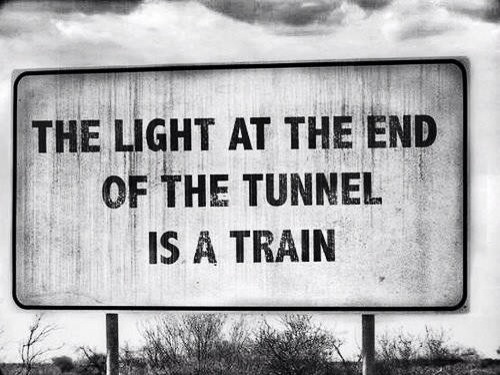quote – light in tunnel