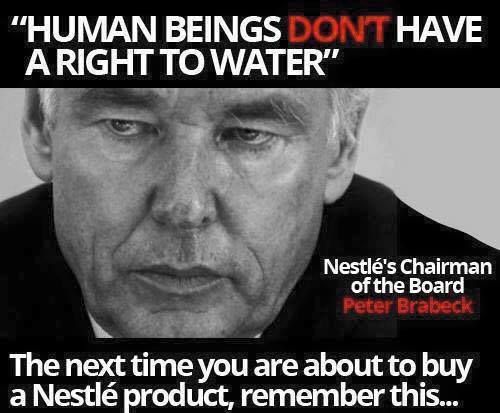 Nestle CEO water not a human right