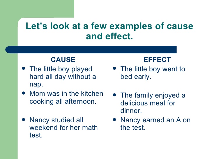 cause-and-effect