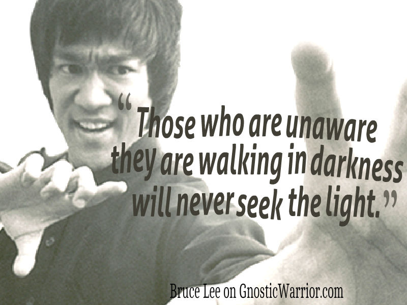 bruce lee quote darkness