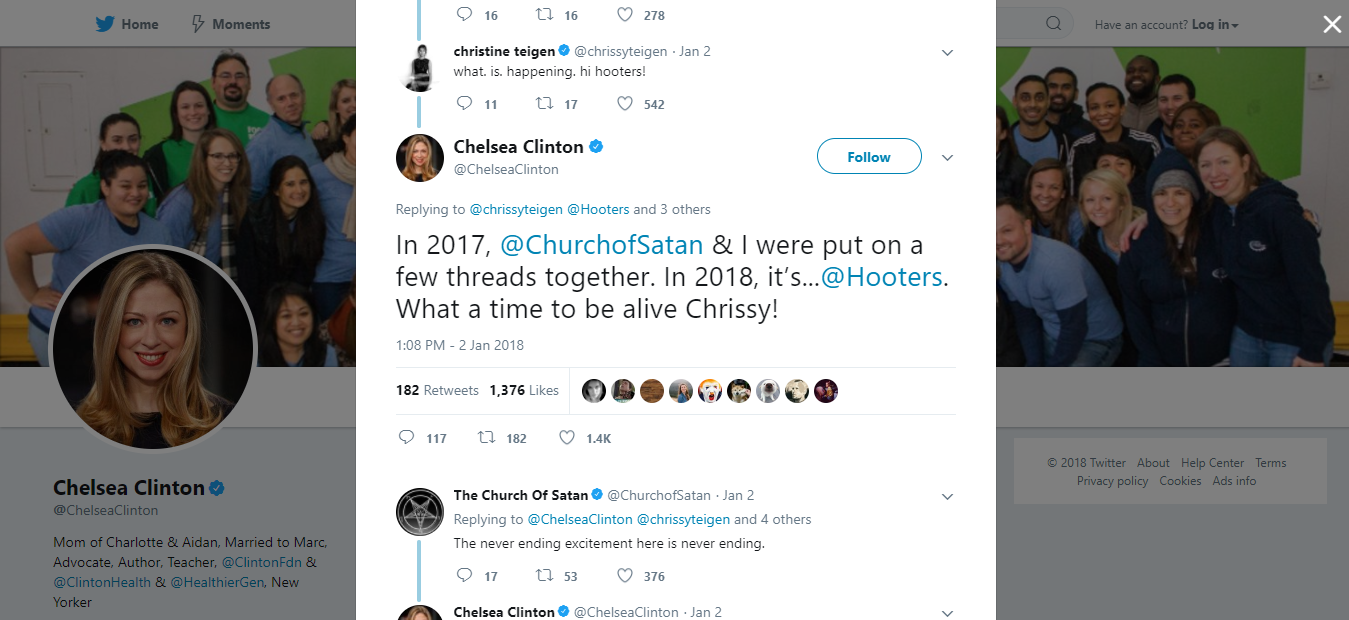 Chelsea Clinton Churhc Satan 2
