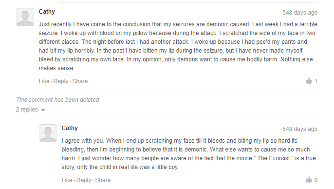 Demons – Epilepsy sufferer says demon