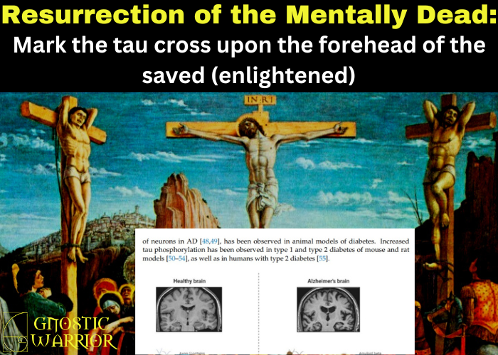 Resurrection of the Mentally Dead: Mark the tau cross upon the forehead of the saved (enlightened)